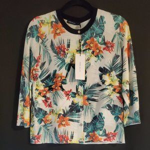 Karen Millen Floral Sweater Size L (12-14)